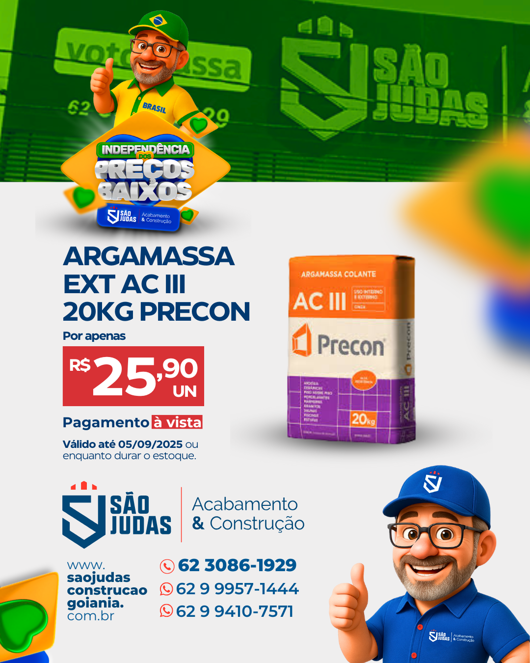 Argamassa Ext AC III 20Kg Precon