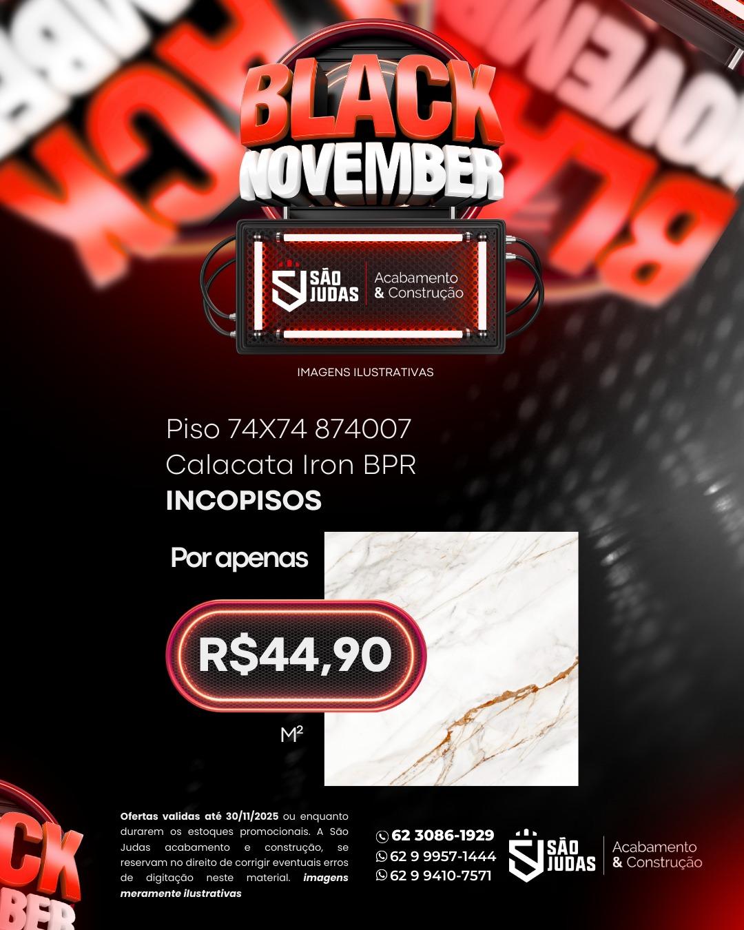 Piso 74x74 874007 Calacata Iron BPR/ INCOPISOS