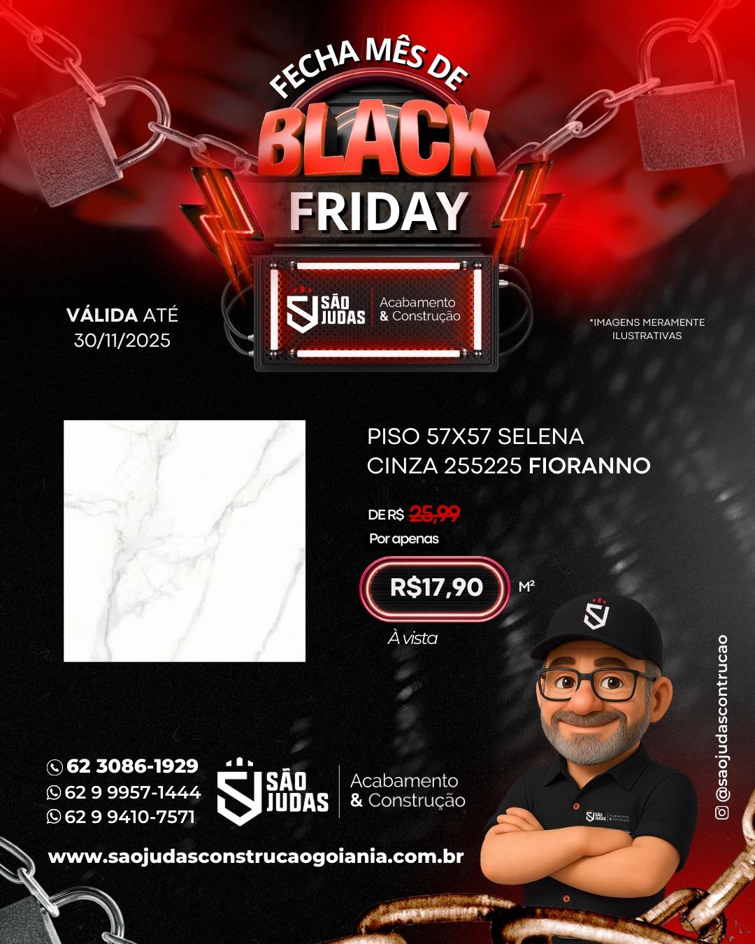 PISO 57 X 57 Selena Cinza LT 2552-25