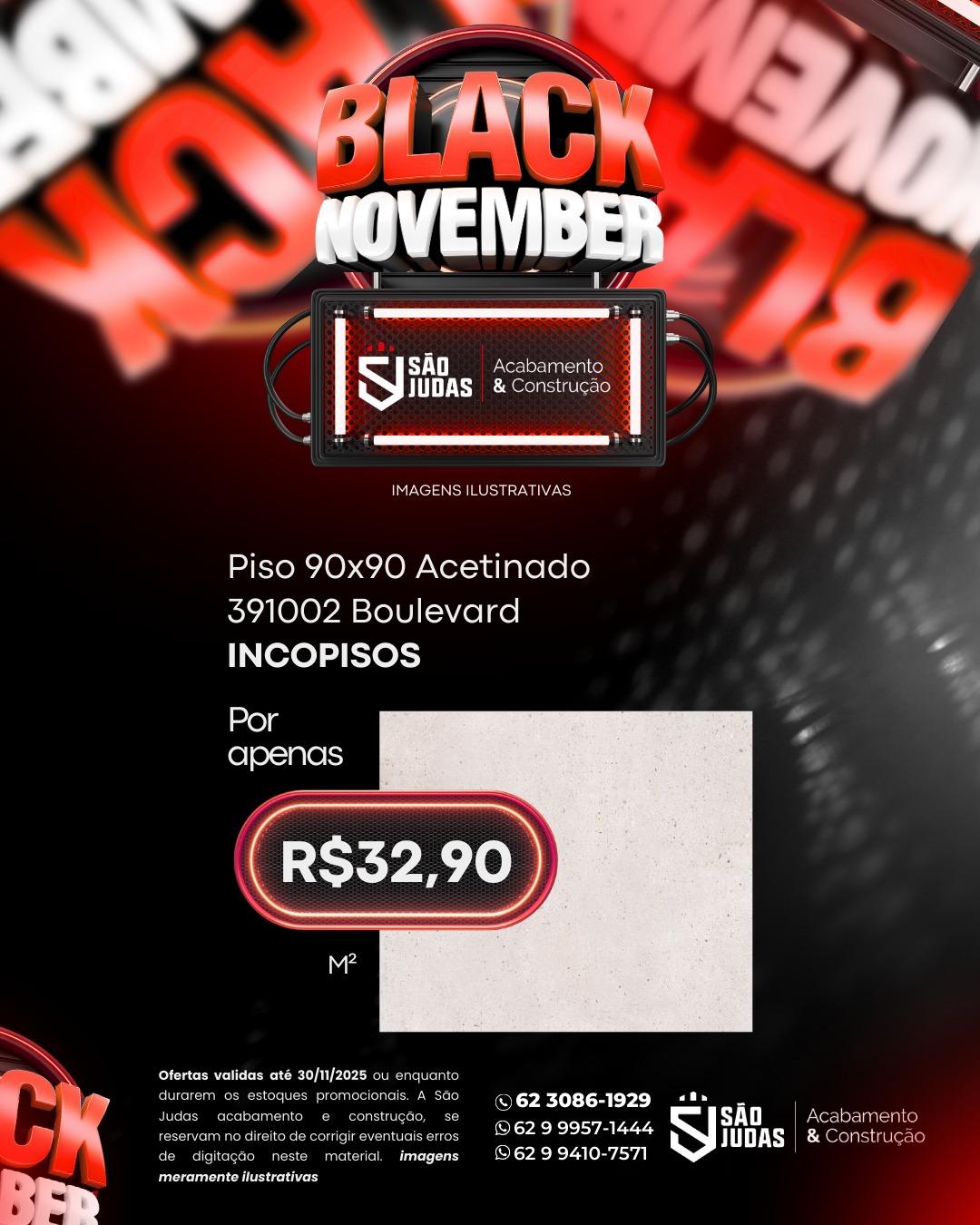 PISO 90 x 90 Boulevard - AC 391002 (2,45 M² CAIXA) | Incopisos