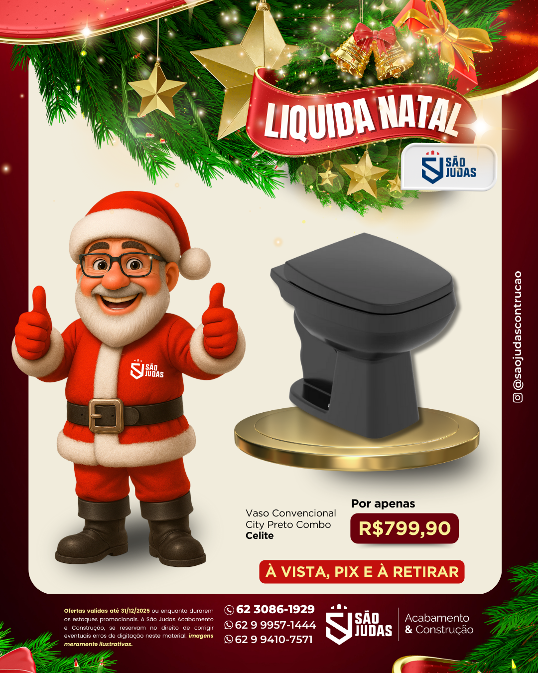 Vaso Convencional City Preto Combo Celite