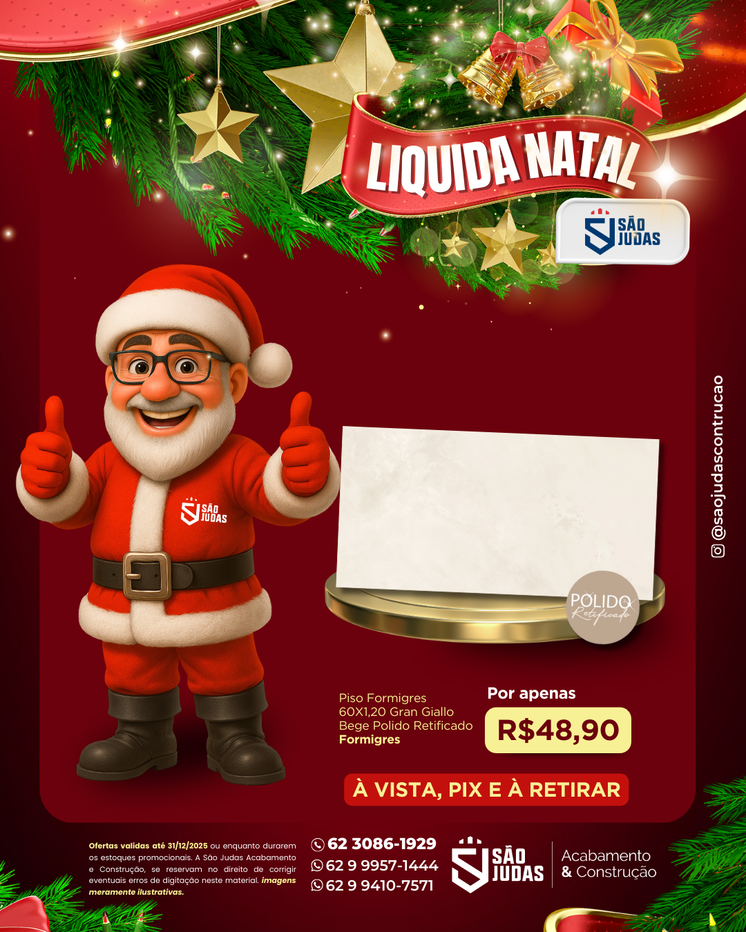 Piso Formigres 60X1,20 Gran Giallo Bege Polido Retificado Formigres