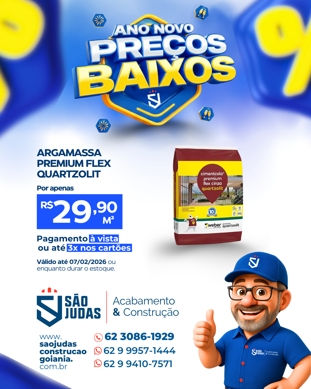 argamassa premium flex quartzolit