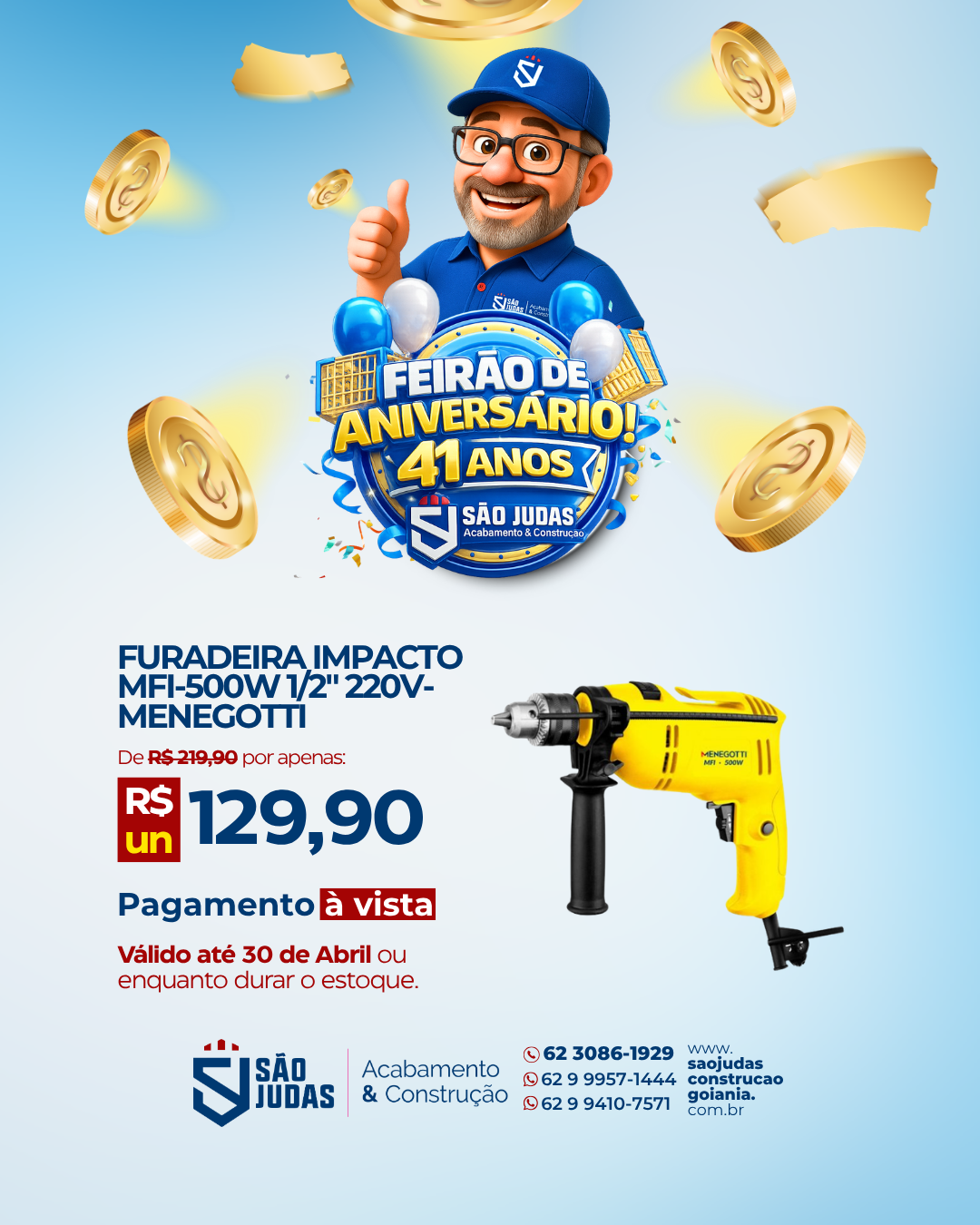 Furadeira Impacto MFI-500W 1/2