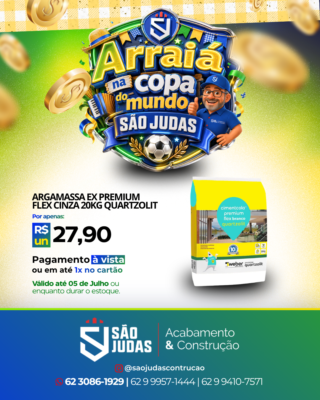 argamassa ex premium flex cinza 20kg quartzolit
