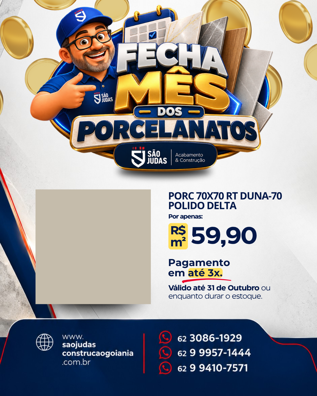 PORC 70x70 RT DUNA-70 POLIDO delta