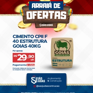 cimento CPII f 40 estrutura goias 40kg