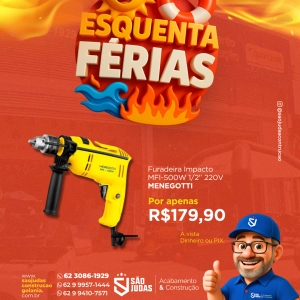 Furadeira Impacto MFI-500W 1/2'’ 220V MENEGOTTI