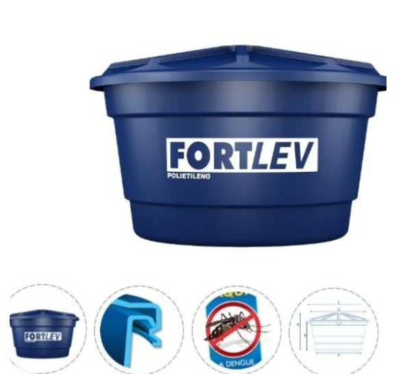 Caixa D'Água Fortlev Polietileno 1.000 Lts C/ Tampa