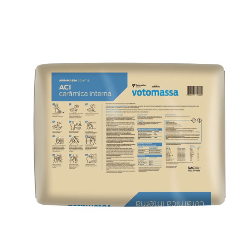 Argamassa ACI Interno Cinza 20kg Votoran